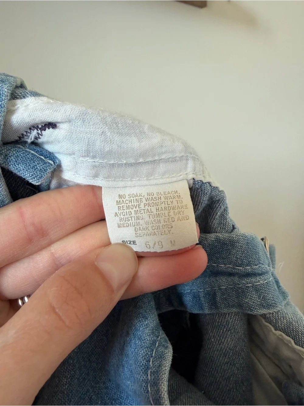Vintage Oshkosh denim overalls 6-9 mo